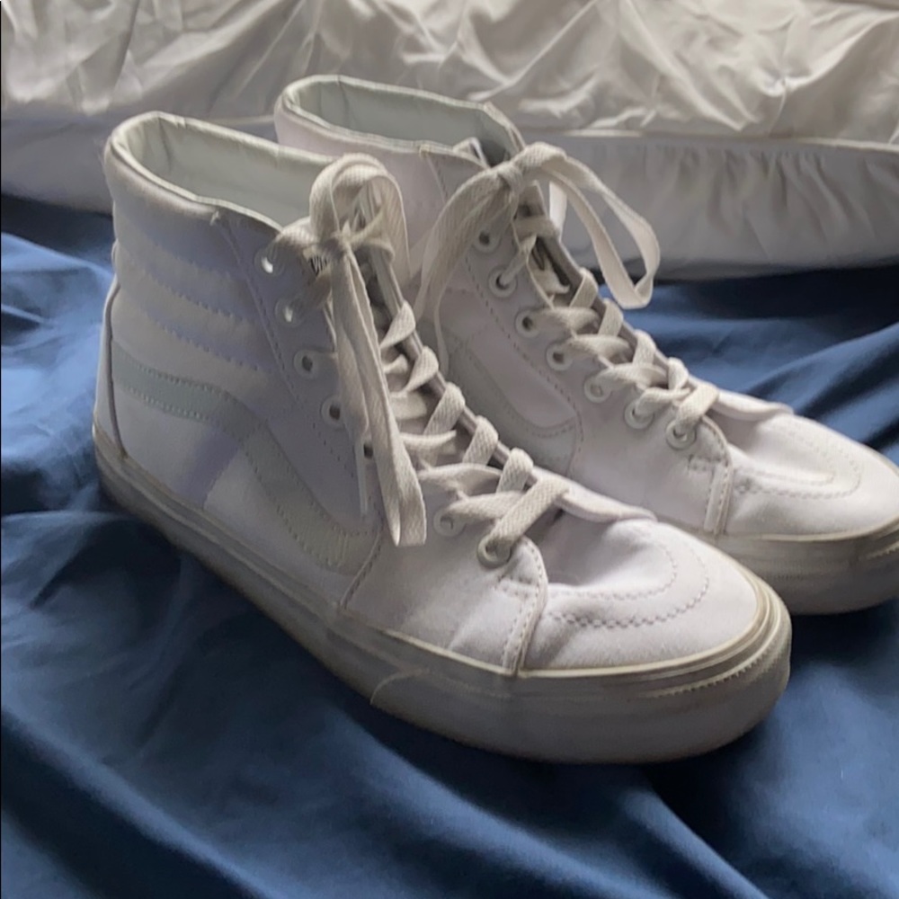 White Hightop Vans